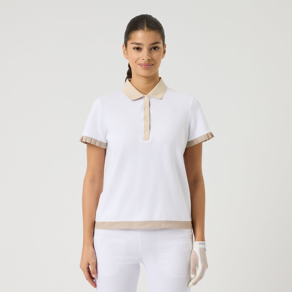 Daily Sports Pleat SS polo - Dame