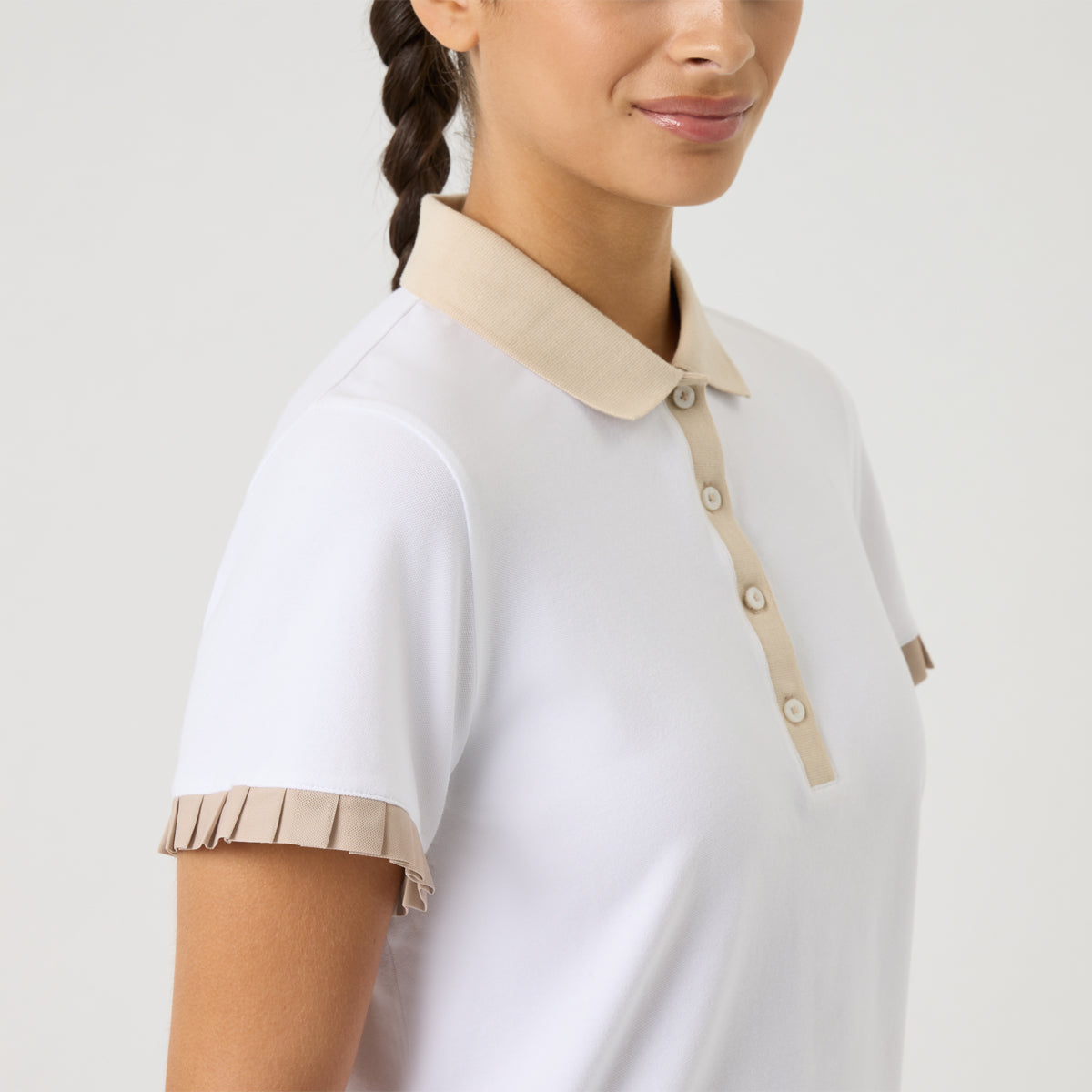Daily Sports Pleat SS polo - Dame