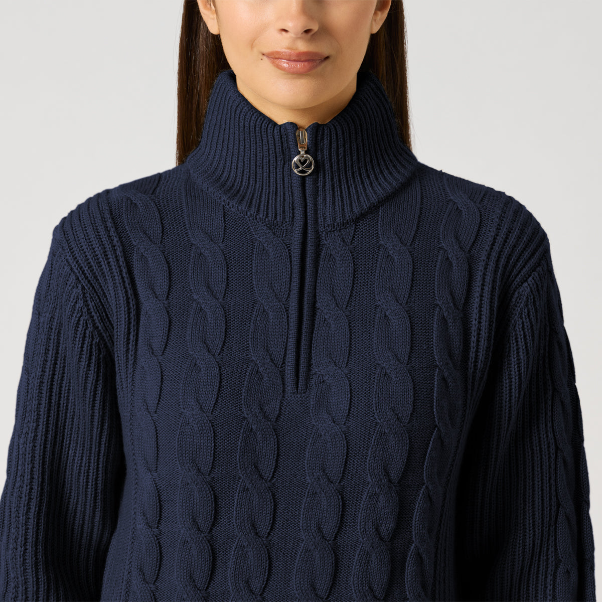 Daily Sports Cable LS Pullover Lined - Dame