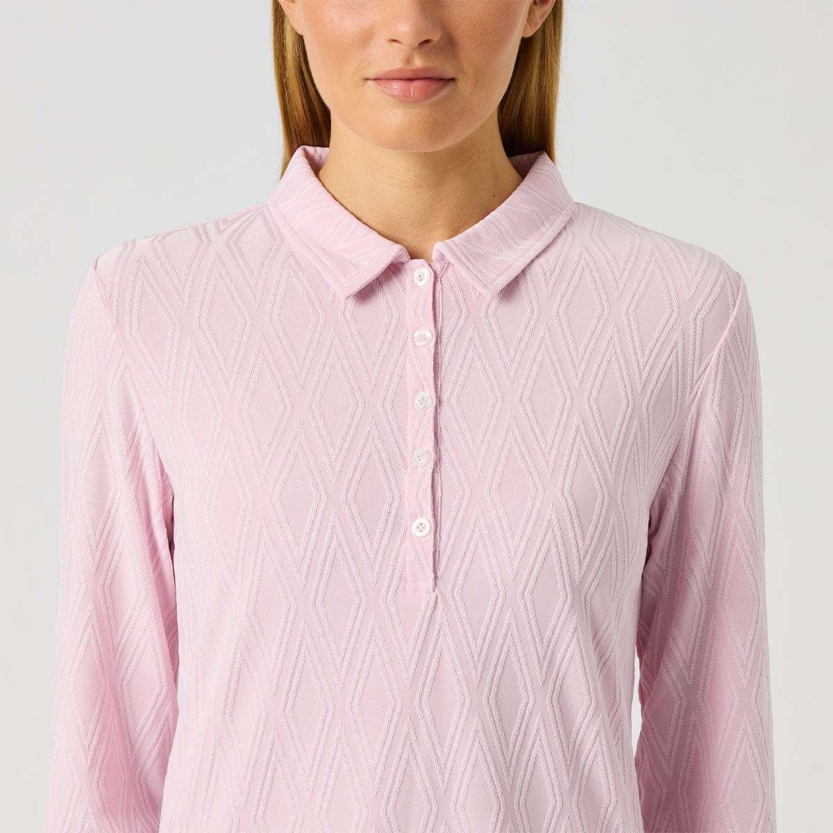 Daily Sports Graphic Jaquard LS polo - Dame