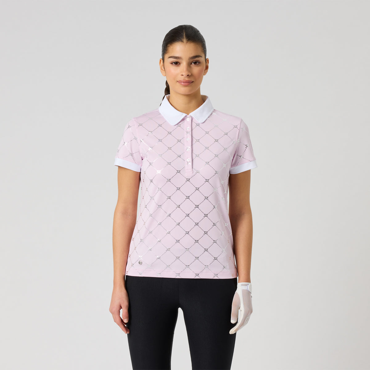 Daily Sports Foil Printed SS polo - Dame