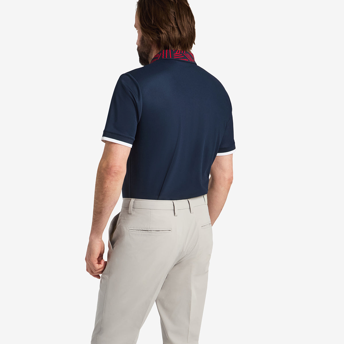 Cross Collar Block polo