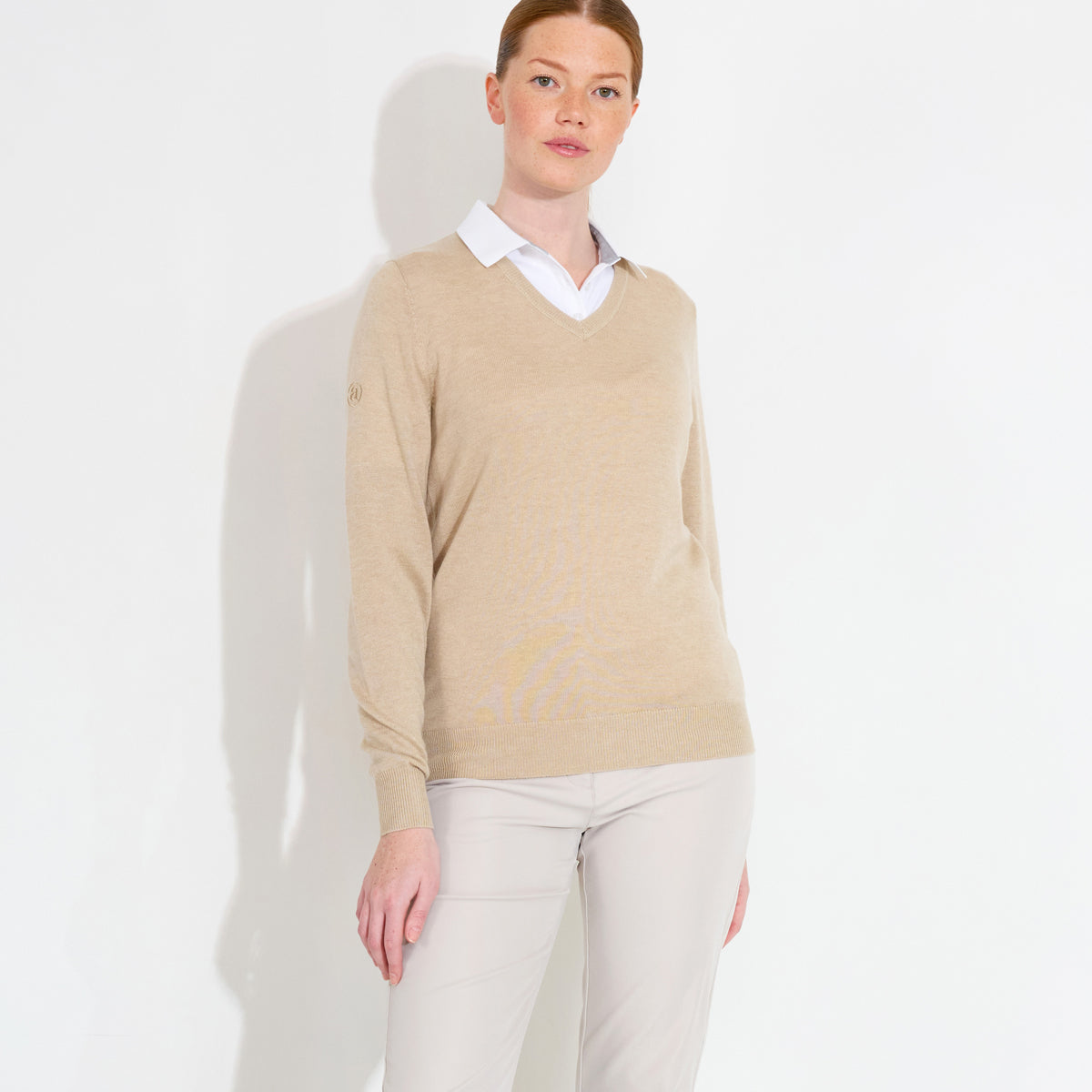 Abacus Liffin V-hals pullover - Dame