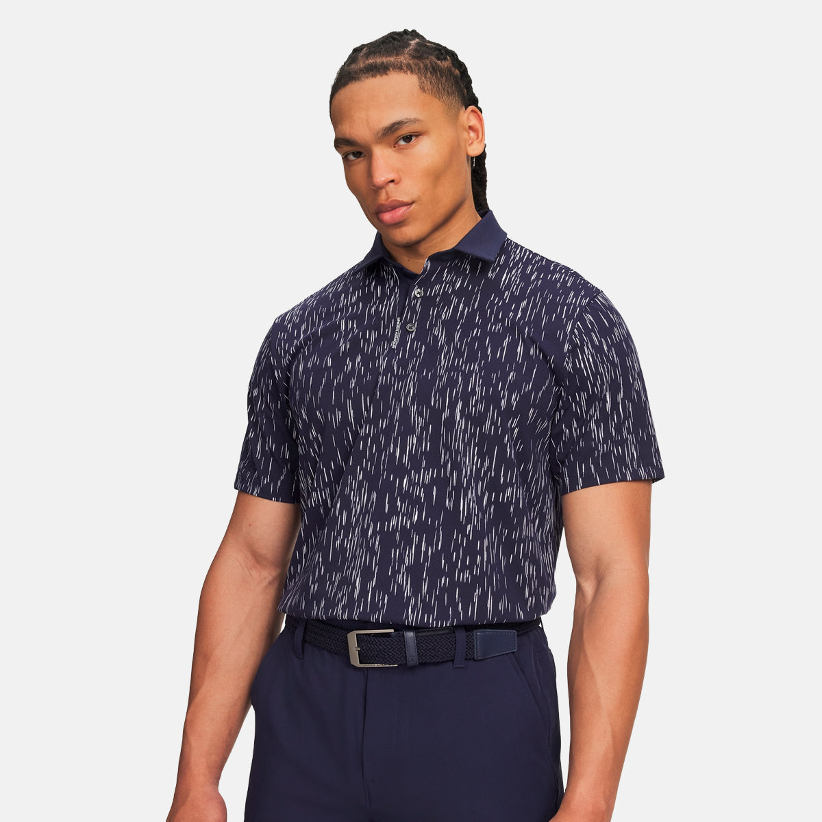 Under Armour ArmourDry Printed polo - Navy/hvid