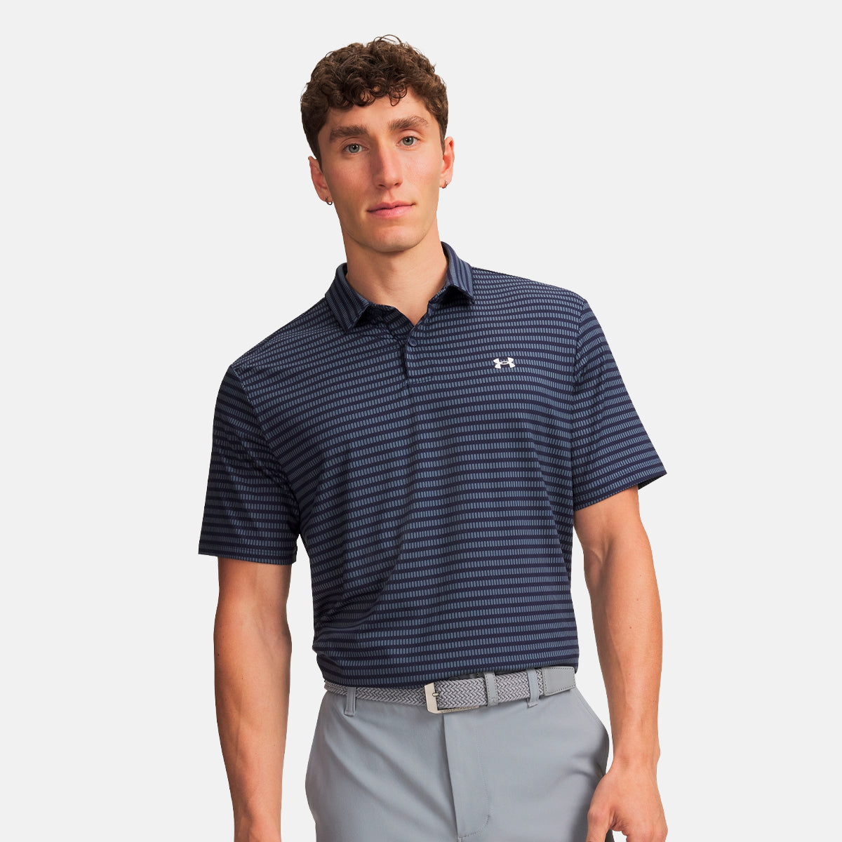 Under Armour T2G Printed polo - Navy/hvid