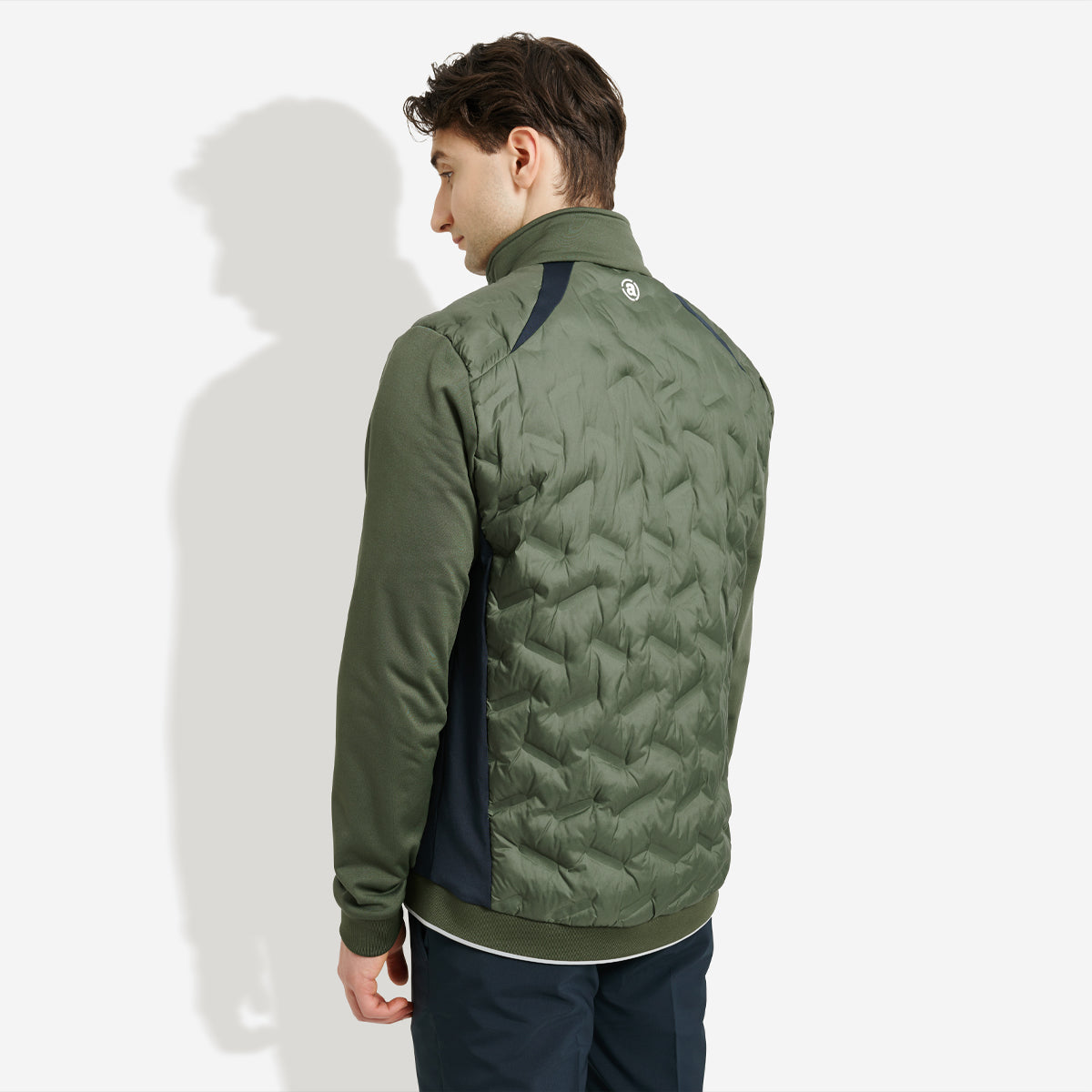 Abacus Portrush hybrid jacket for men, featuring a windstopper design in a stylish colorway.