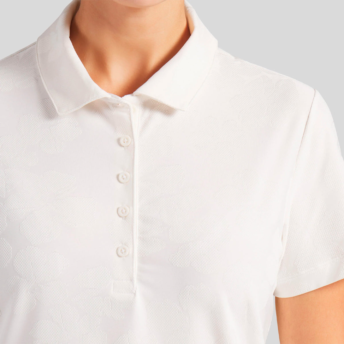 Puma Floral Lace Jacquard polo - Dame
