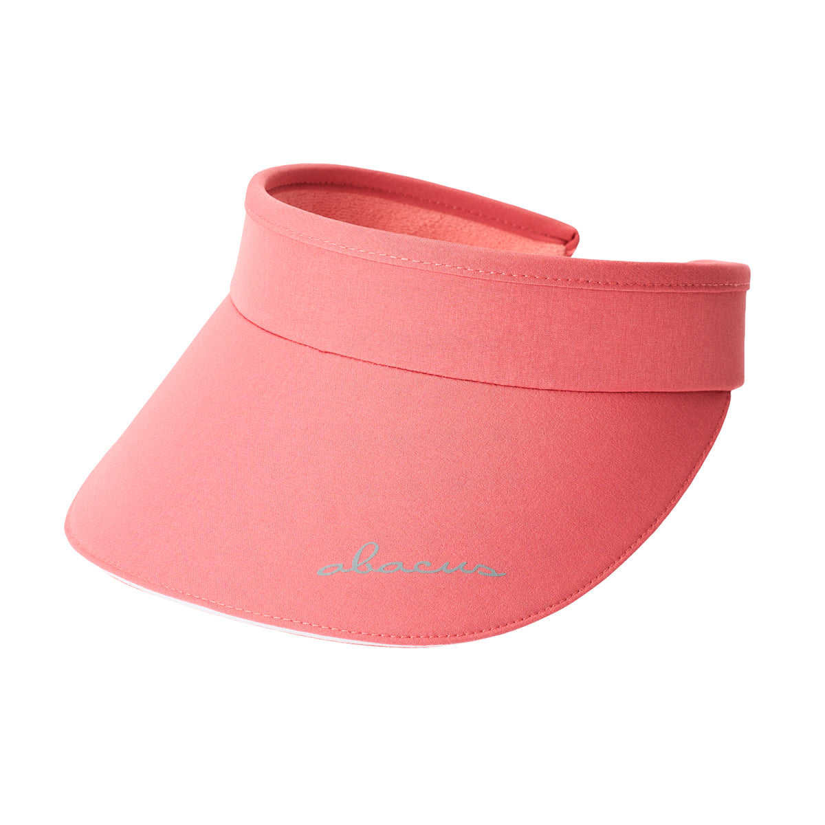Abacus Manga cable visor cap in hue M.V. with embroidered Dame logo, featuring a curved brim and adjustable strap.