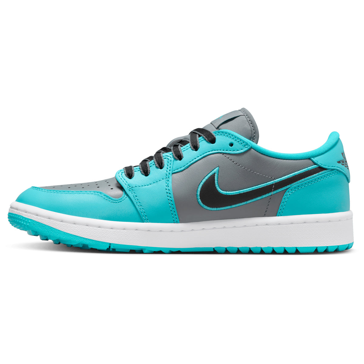Nike Air Jordan 1 Low G - Grå/Turkis