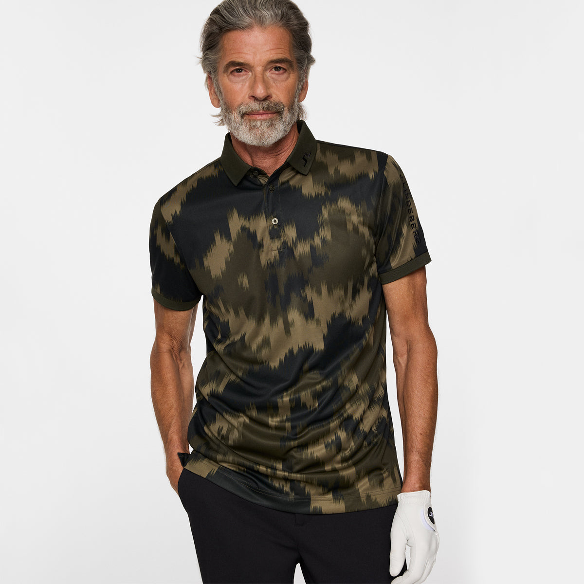 J. Lindeberg Tour Tech Print polo