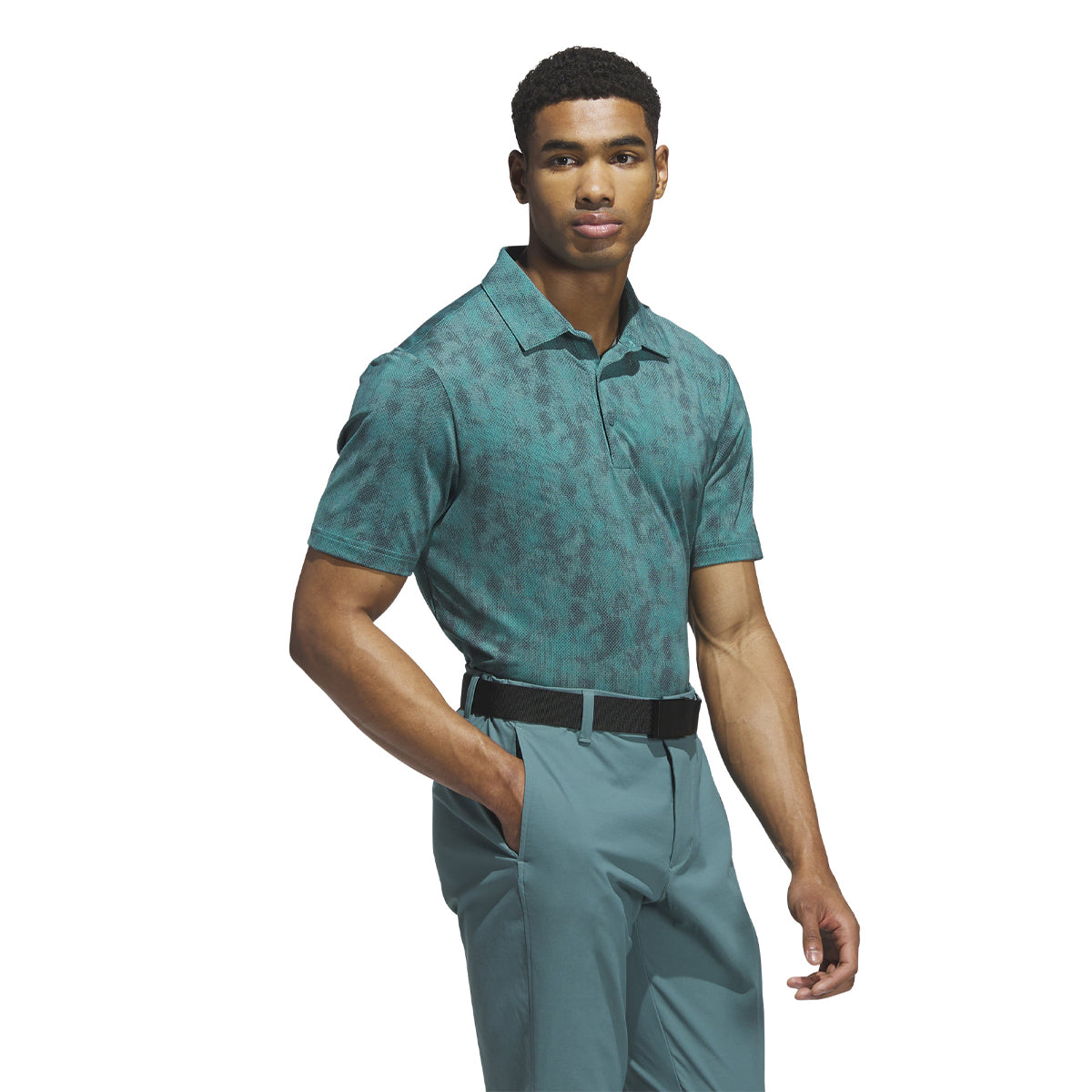 Adidas Textured Print polo - Grøn