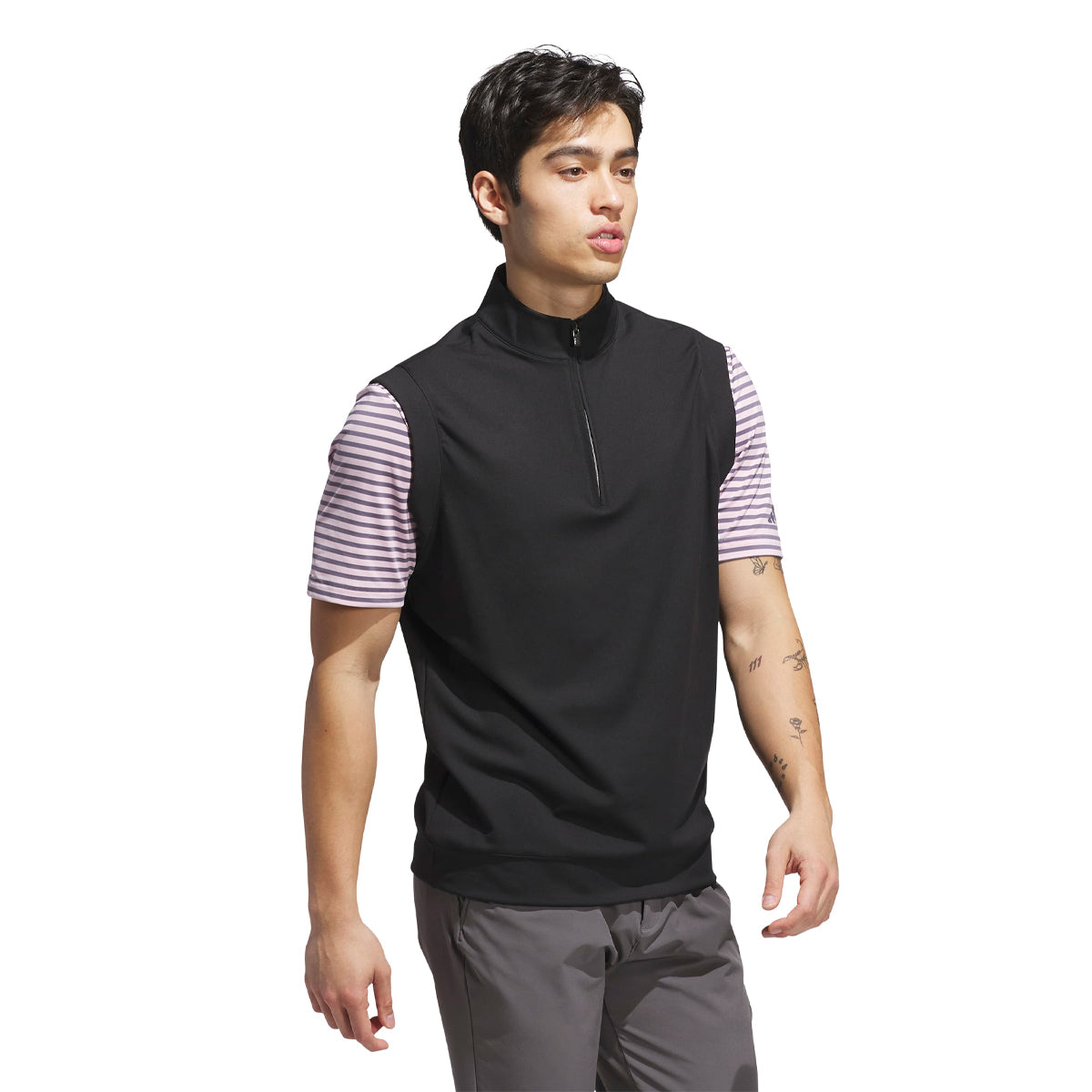 Adidas Classic vest 1/4 zip - Sort