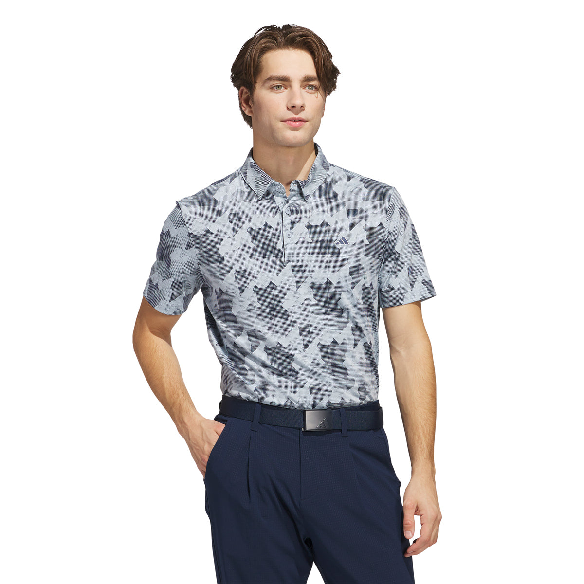 Adidas Go-To print polo - Blå/Navy