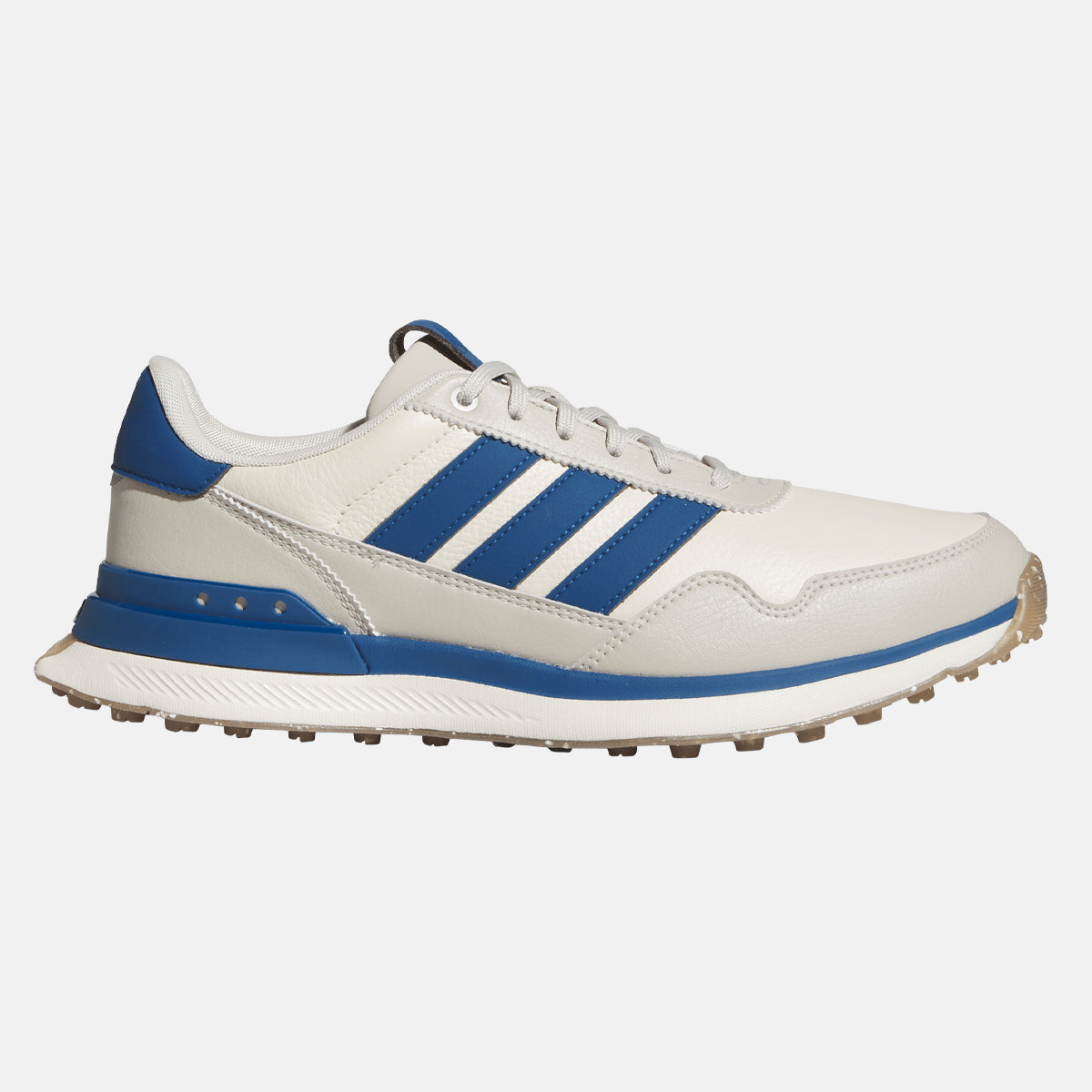 Adidas S2G Leather SL - Hvid/grå/blå - Golf Experten A/S