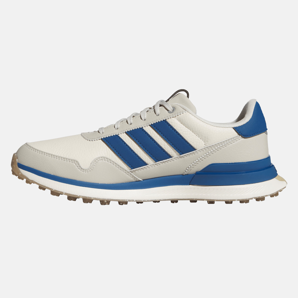 Adidas S2G Leather SL - Hvid/grå/blå - Golf Experten A/S