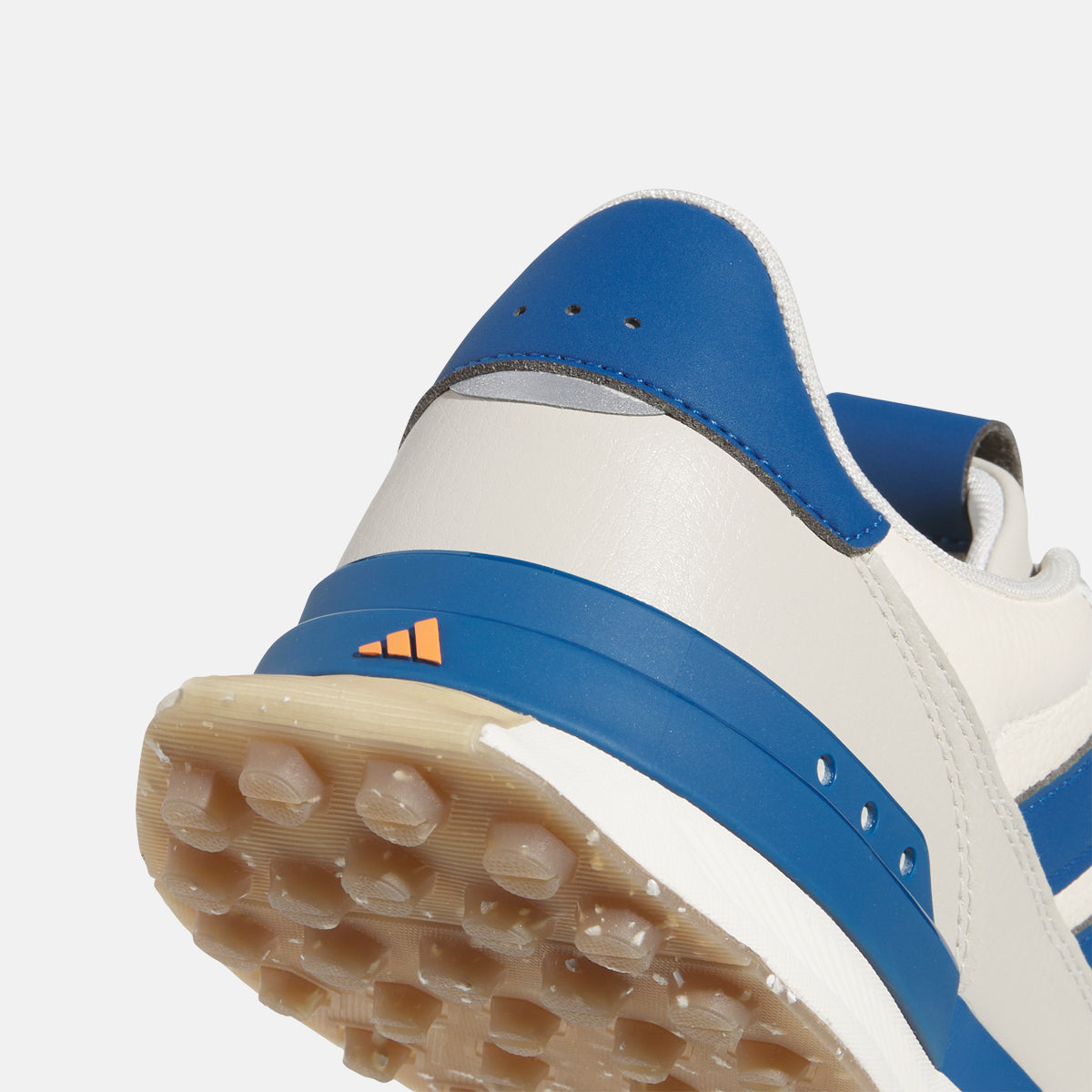 Adidas S2G Leather SL - Hvid/grå/blå - Golf Experten A/S