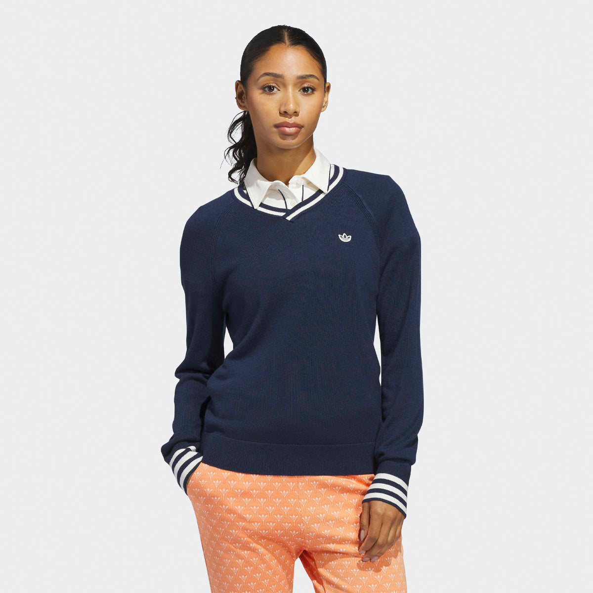 Adidas Golf Originals Cashmere sweater - Navy - Dame