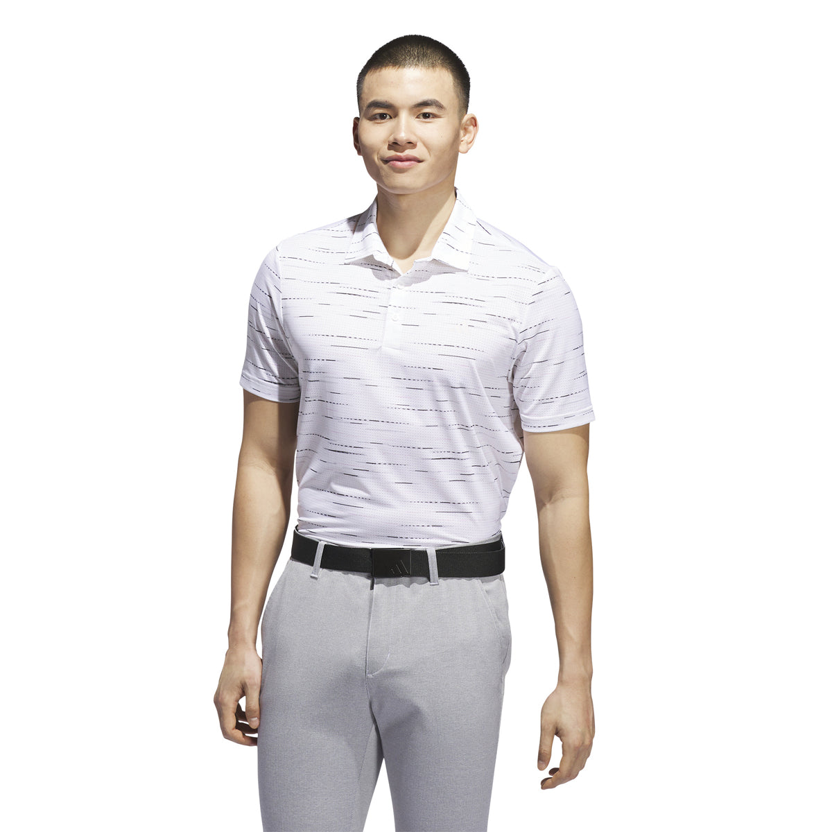 Adidas Ultimate 365 Mesh Print polo - Hvid/pink