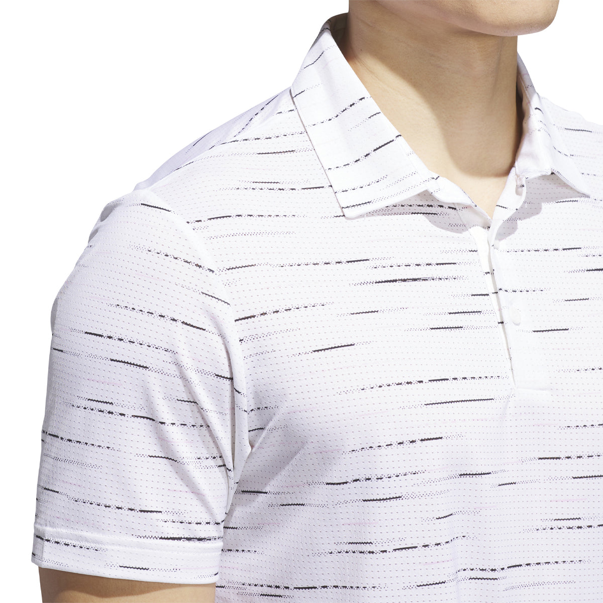 Adidas Ultimate 365 Mesh Print polo - Hvid/pink