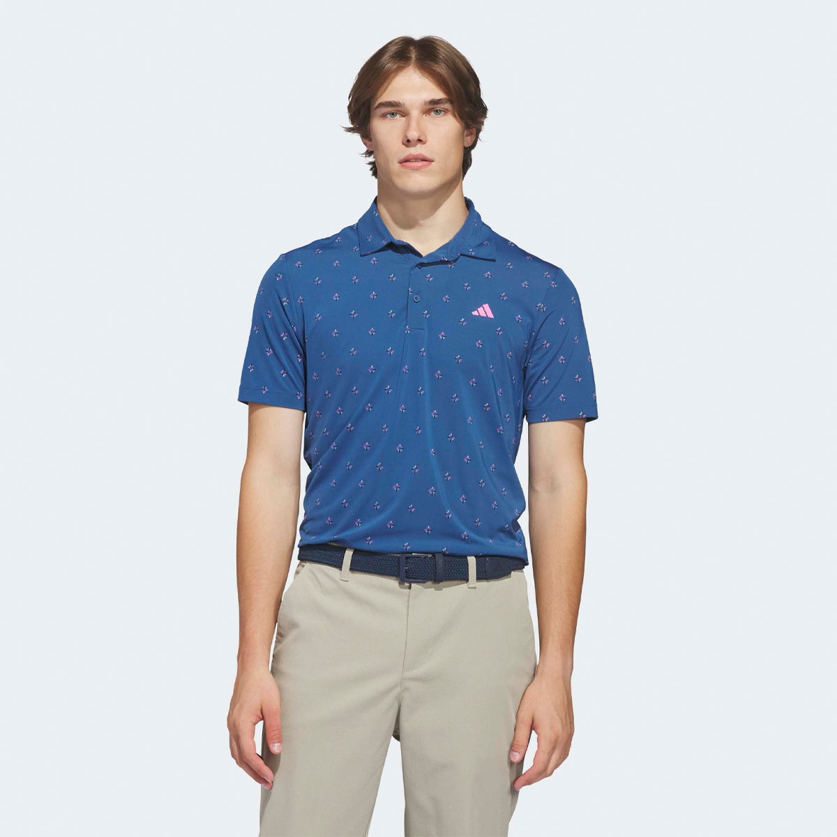 Adidas Ultimate 365 Essence Print polo - Petrol - Golf Experten A/S