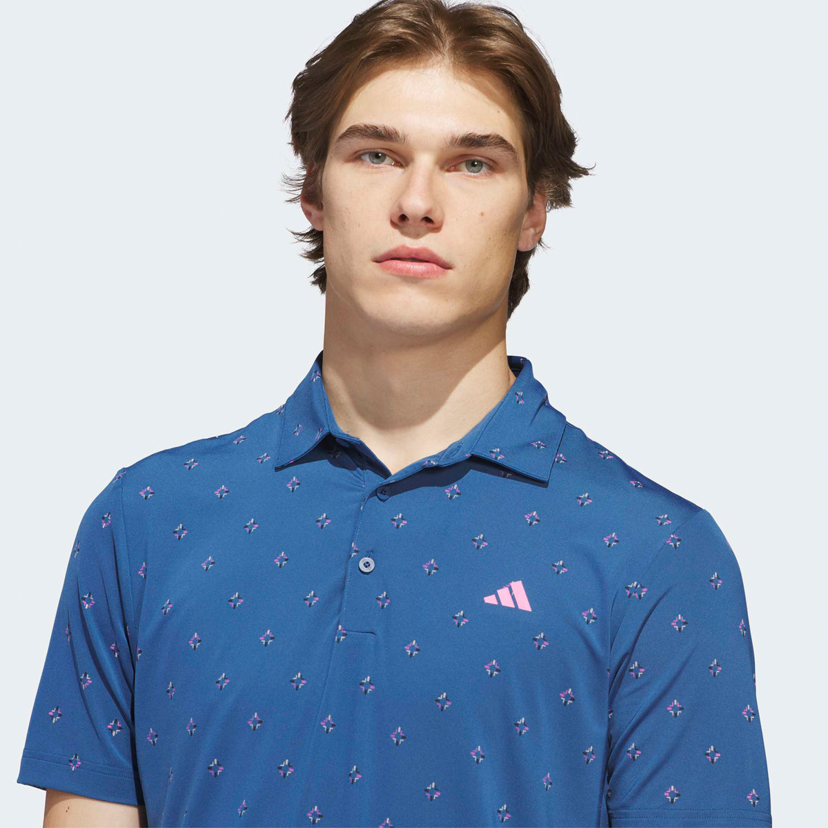 Adidas Ultimate 365 Essence Print polo - Petrol - Golf Experten A/S