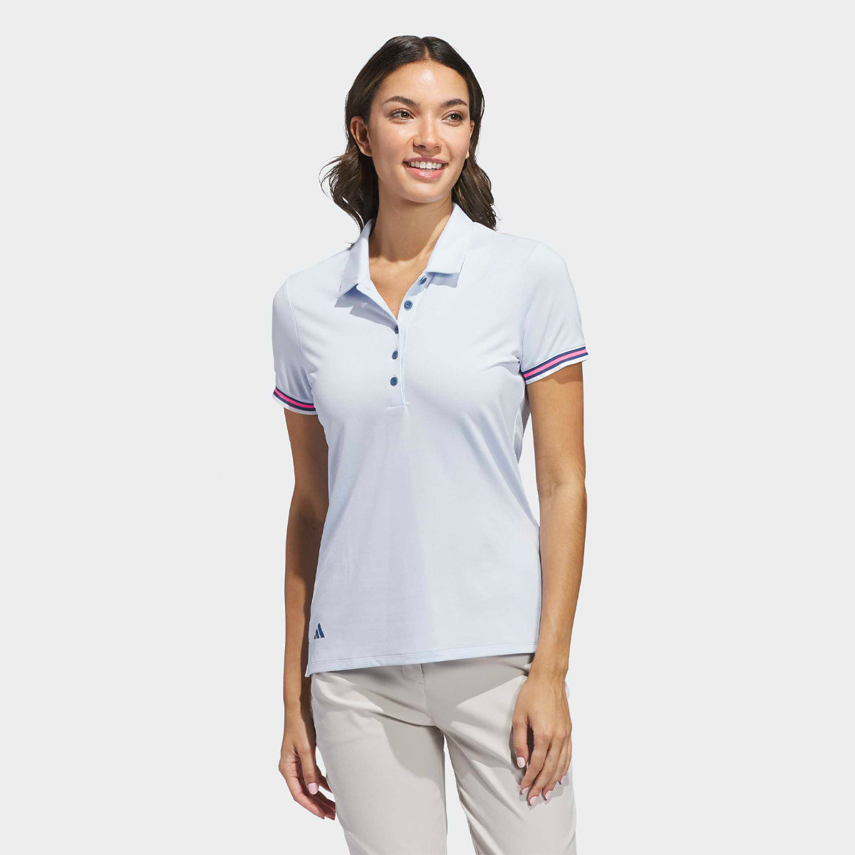 Adidas Ultimate 365 SS polo - Lyseblå - Dame - Golf Experten A/S