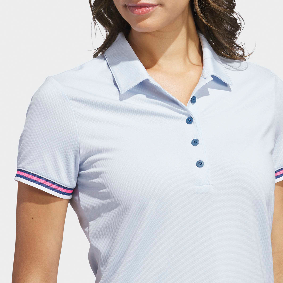 Adidas Ultimate 365 SS polo - Lyseblå - Dame - Golf Experten A/S