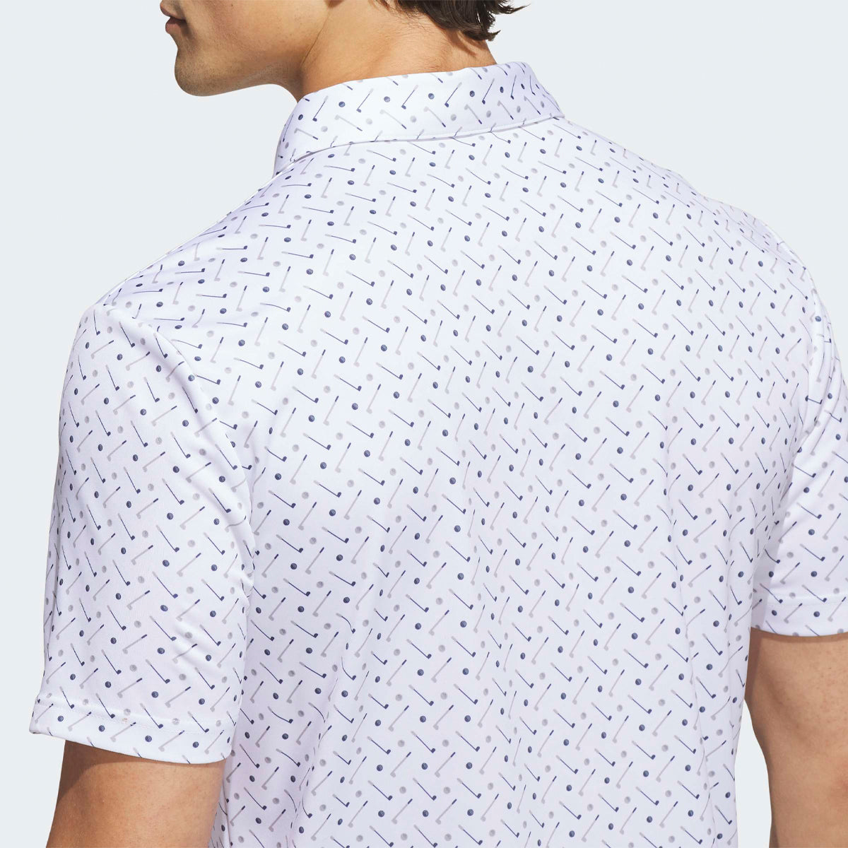 Adidas Performance Print polo - Hvid