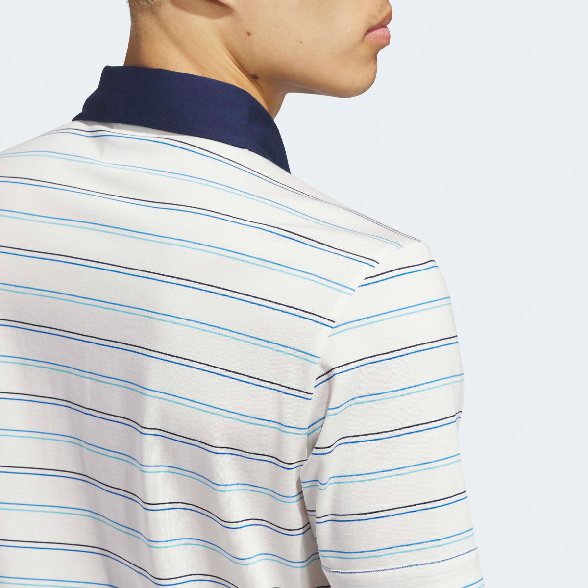 Adidas Golf Originals MC Stripe polo - Hvid/navy - Golf Experten A/S