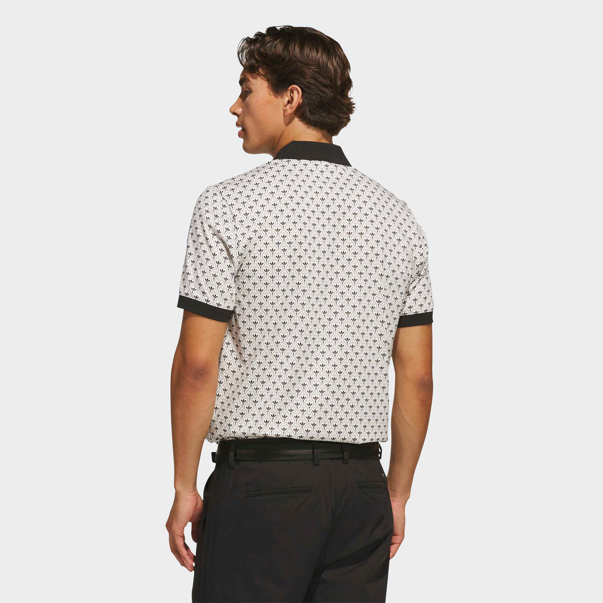 Adidas Golf Originals Novelty AOP polo - Sort/beige