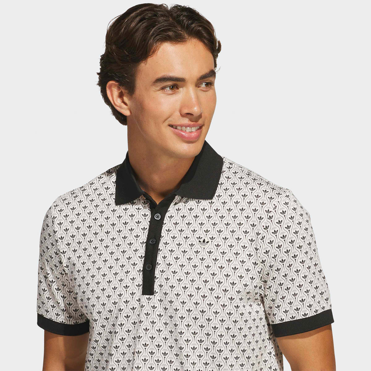 Adidas Golf Originals Novelty AOP polo - Sort/beige