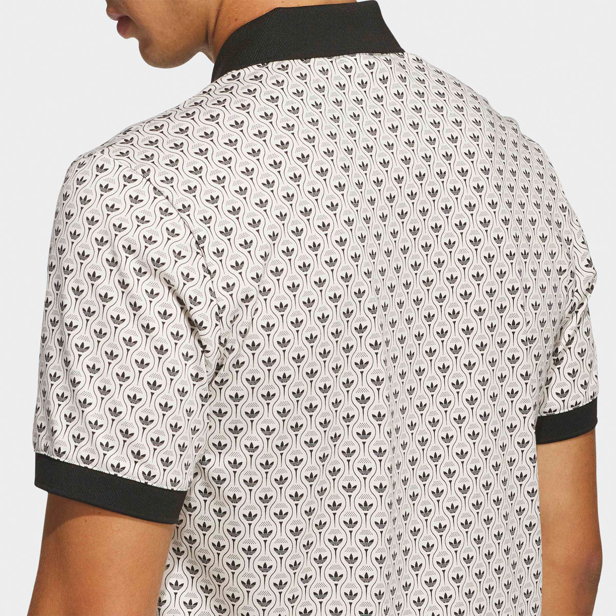 Adidas Golf Originals Novelty AOP polo - Sort/beige