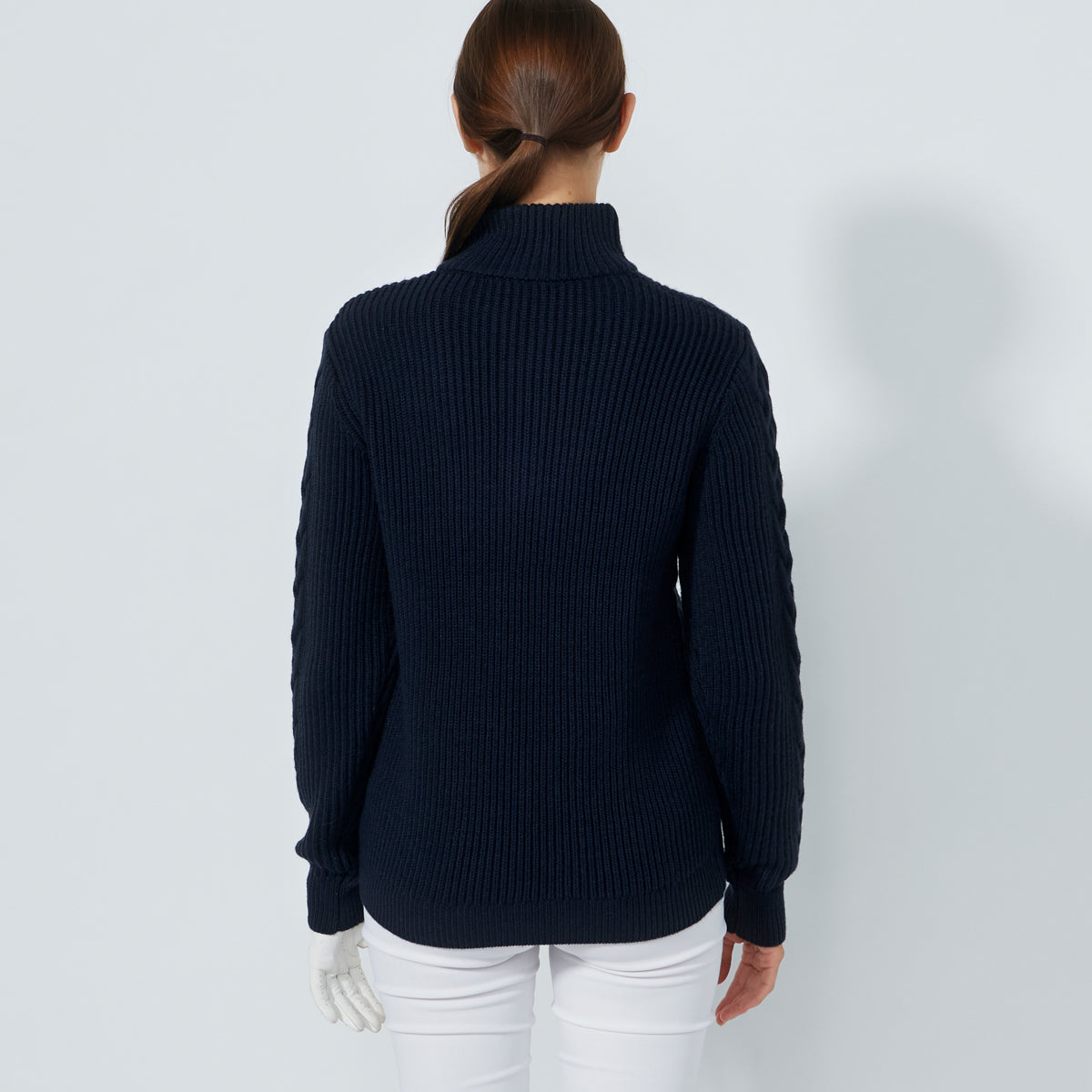 Daily Sports Cable Long Sleeve Pullover lined - dame