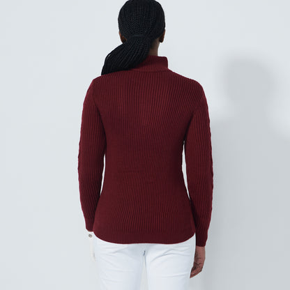 Daily Sports Cable Long Sleeve Pullover lined - dame