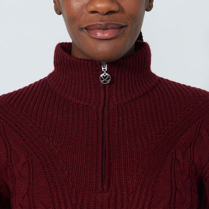 Daily Sports Cable Long Sleeve Pullover lined - dame