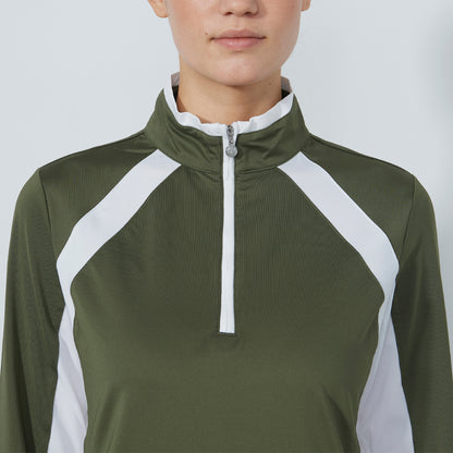 Daily Sports Panel Long Sleeve Neck ¼-zip
