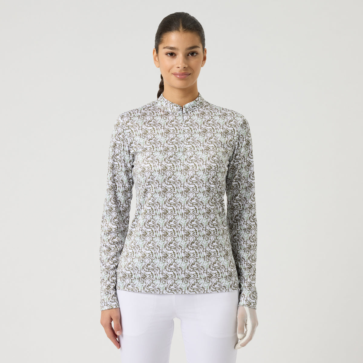 Daily Sports Dull Print LS midlayer - Dame
