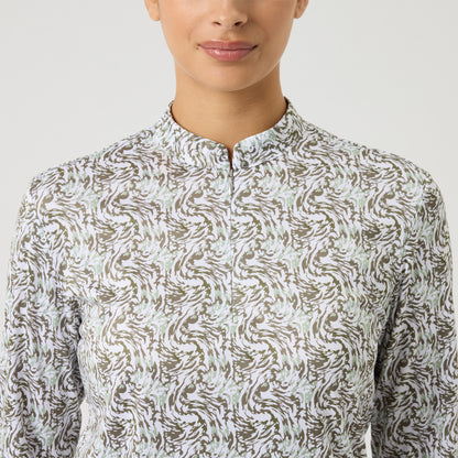 Daily Sports Dull Print LS midlayer - Dame