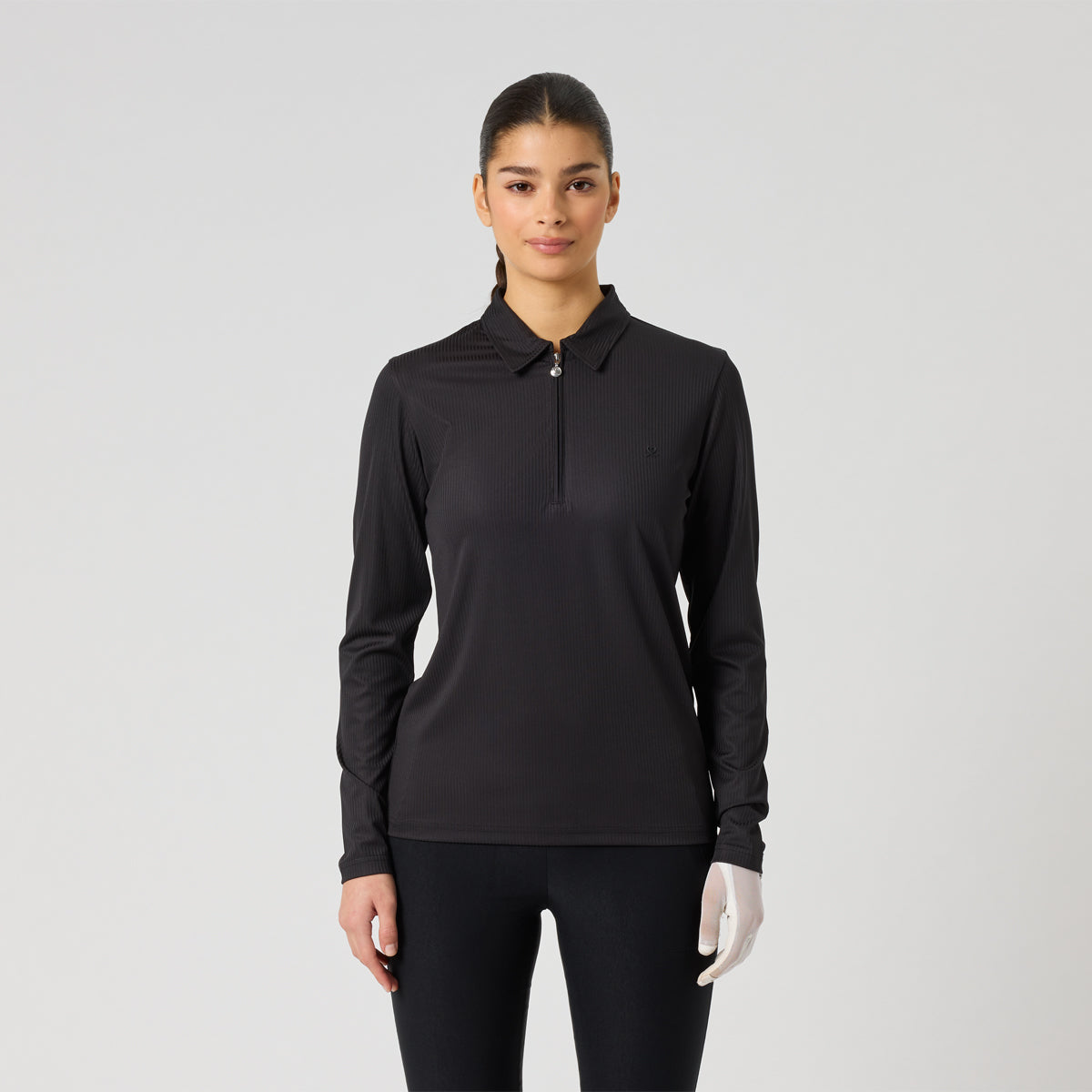Daily Sports Ribbed LS polo - Dame