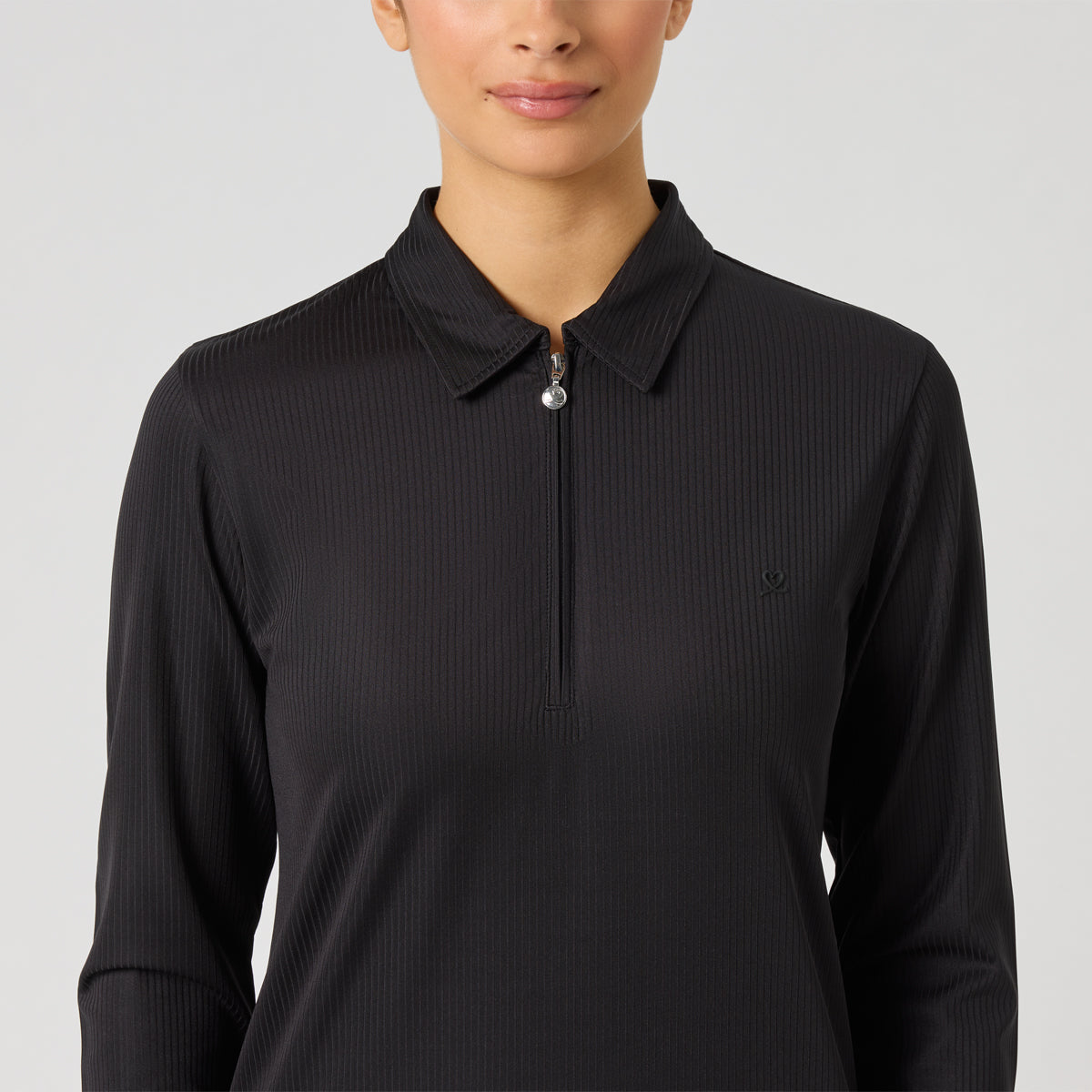 Daily Sports Ribbed LS polo - Dame
