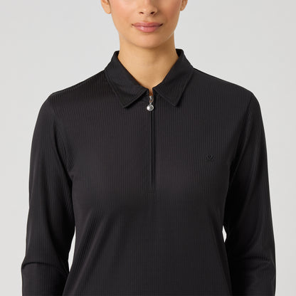 Daily Sports Ribbed LS polo - Dame