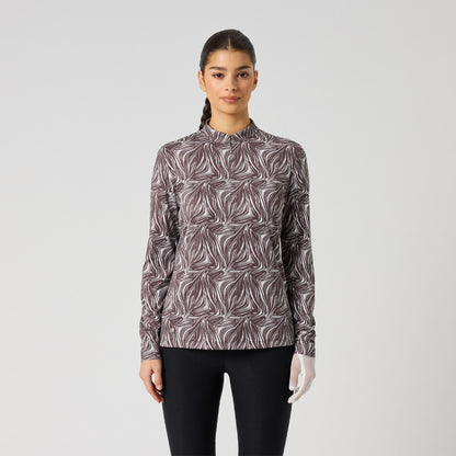Daily Sports Dull Printed LS Half Neck - Dame
