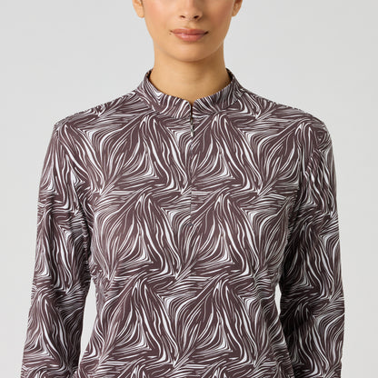 Daily Sports Dull Printed LS Half Neck - Dame