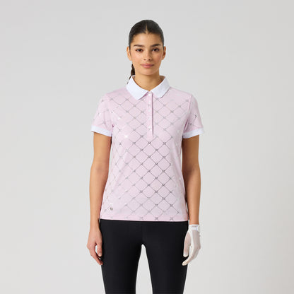 Daily Sports Foil Printed SS polo - Dame