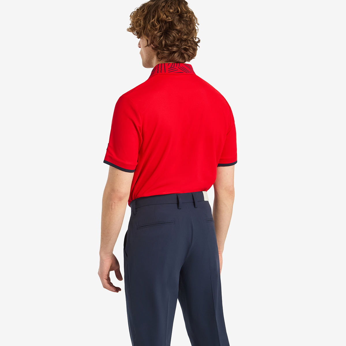 Cross Collar Block polo