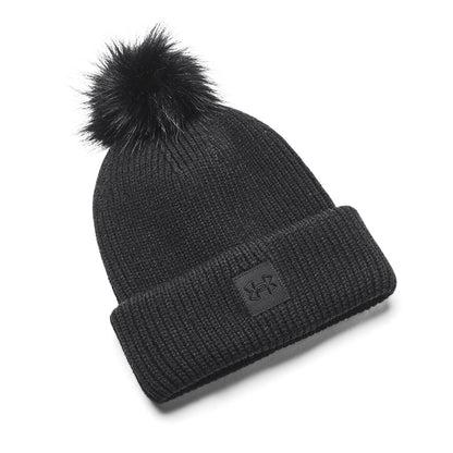 Under Armour Halftime Ribstrikket pom hue - Dame