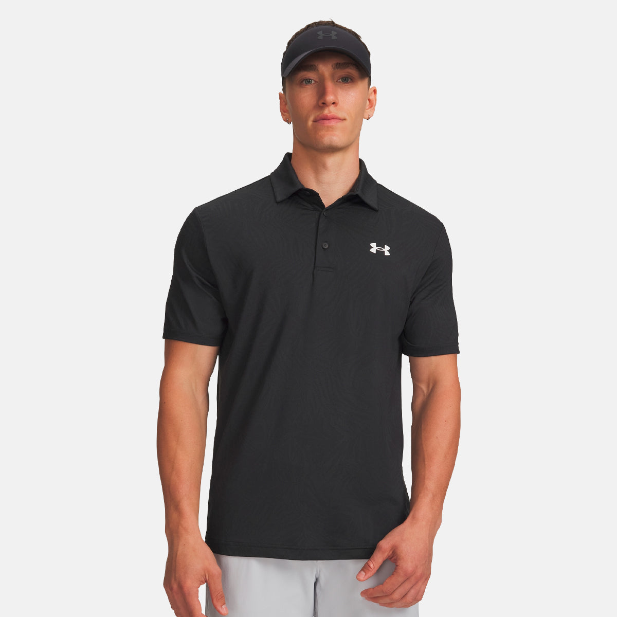 Under Armour Playoff Jacquard polo - Sort - Golf Experten A/S