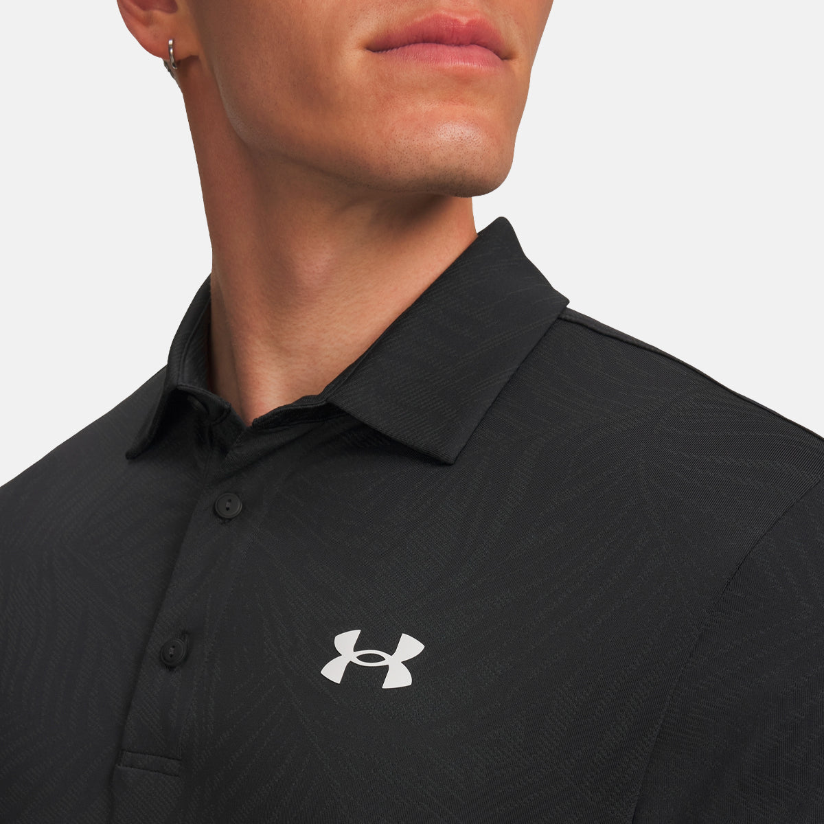 Under Armour Playoff Jacquard polo - Sort - Golf Experten A/S