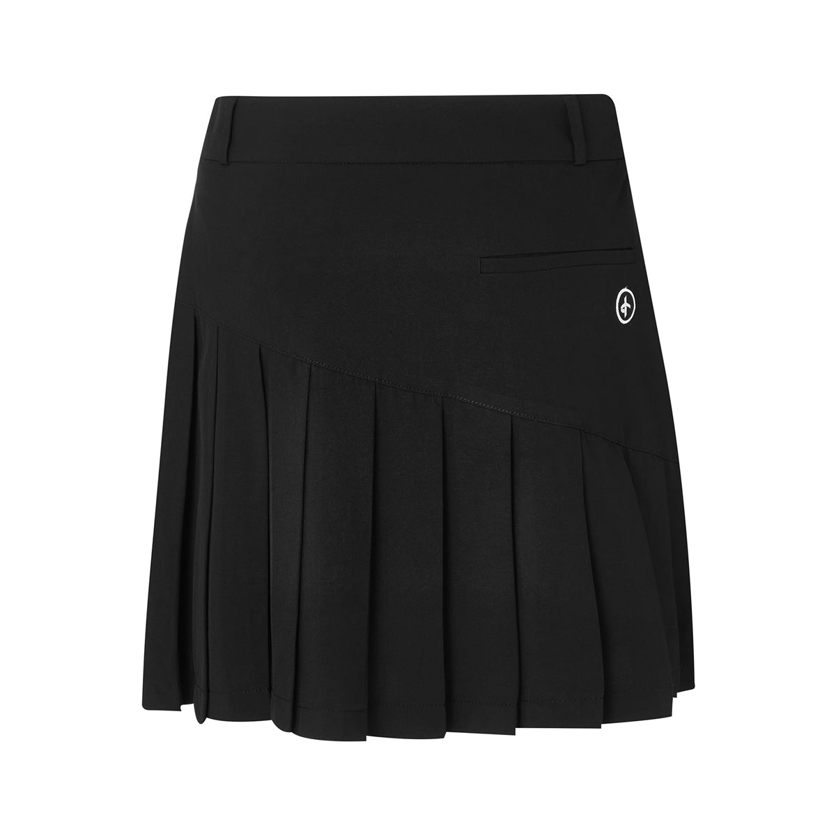 Cross Solid Pleat skort 45 cm. - Dame