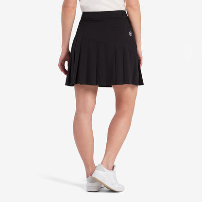 Cross Solid Pleat skort 45 cm. - Dame